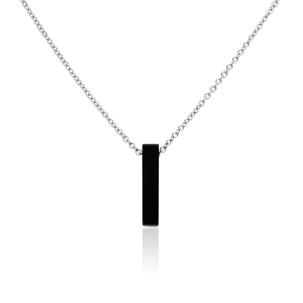 Collier Jourdan Acier Gris Onyx