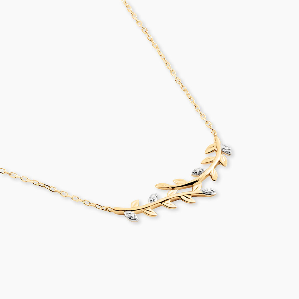 Collier Emelyne Or Jaune Diamant - Colliers Femme | Histoire d’Or