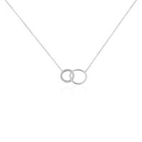 Collier Or Blanc Nesrine Oxydes