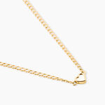 Collier Sweetheart Argent Dor&eacute; A L'Or 750/1000 Nacre - Bijoux avec pierres Femme | Histoire d&rsquo;Or