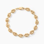 Bracelet Dami Maille Grain De Caf&eacute; Or Jaune - Bracelets cha&icirc;ne Homme | Histoire d&rsquo;Or