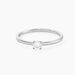 Bague Solitaire Stella Argent Blanc Oxyde De Zirconium - Bagues solitaires Femme | Histoire d&rsquo;Or