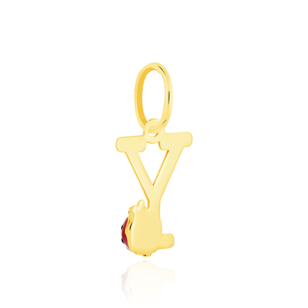 Pendentif Helidie Coccinelle Lettre Or Jaune - Pendentifs Enfant | Histoire d’Or