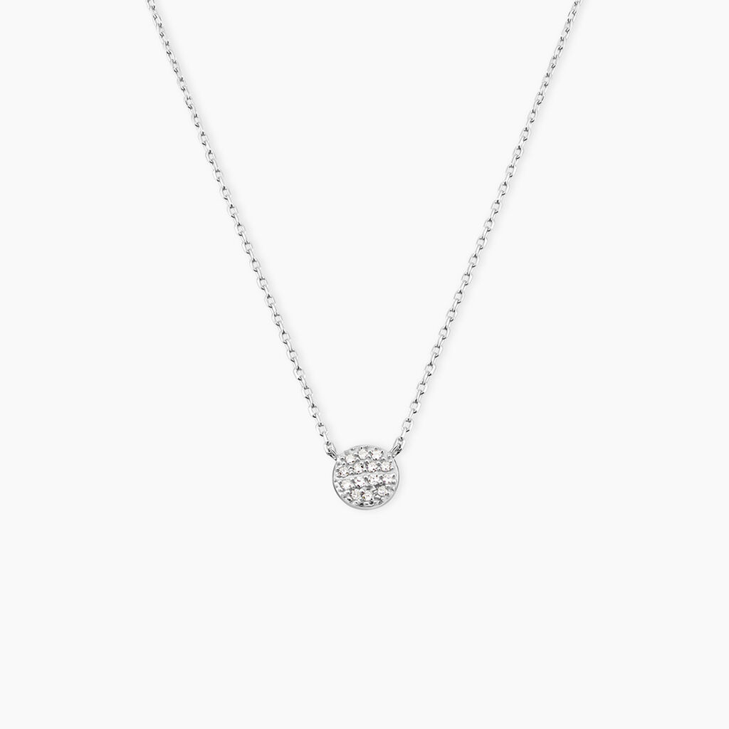 Collier Teani Or Blanc Diamant - Colliers Femme | Histoire d&rsquo;Or
