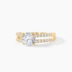 Bague Solitaire Or Jaune Cesarine Oxyde De Zirconium - Bagues solitaires Femme | Histoire d&rsquo;Or
