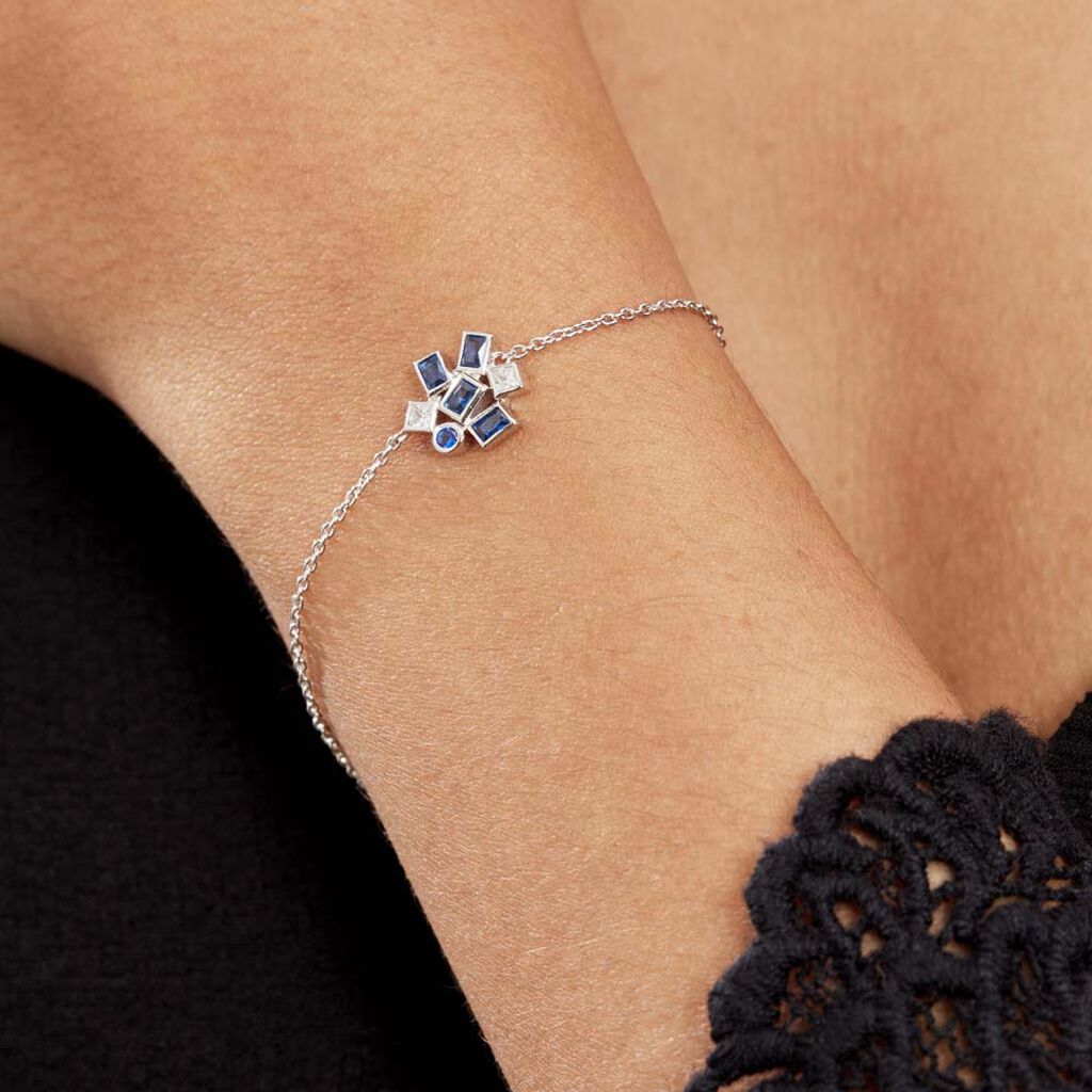 Bracelet Argent Iban Spinelles Oxydes De Zirconium - Bracelets fantaisie Femme | Histoire d’Or