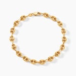 Bracelet Maille Dami Maille Grain De Caf&eacute; Or Jaune - Bracelets cha&icirc;ne Homme | Histoire d&rsquo;Or