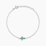 Bracelet Georgie Argent Blanc Oxyde De Zirconium - Bracelets Femme | Histoire d&rsquo;Or