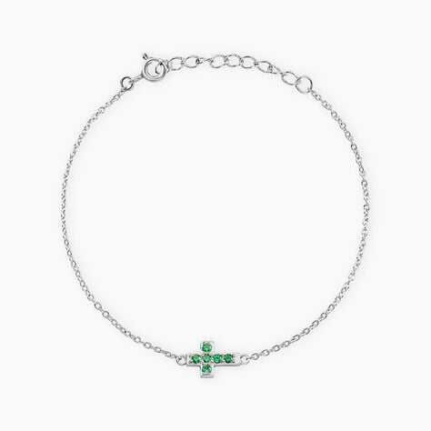 Bracelet Georgie Argent Blanc Oxyde De Zirconium - Bracelets Femme | Histoire d&rsquo;Or