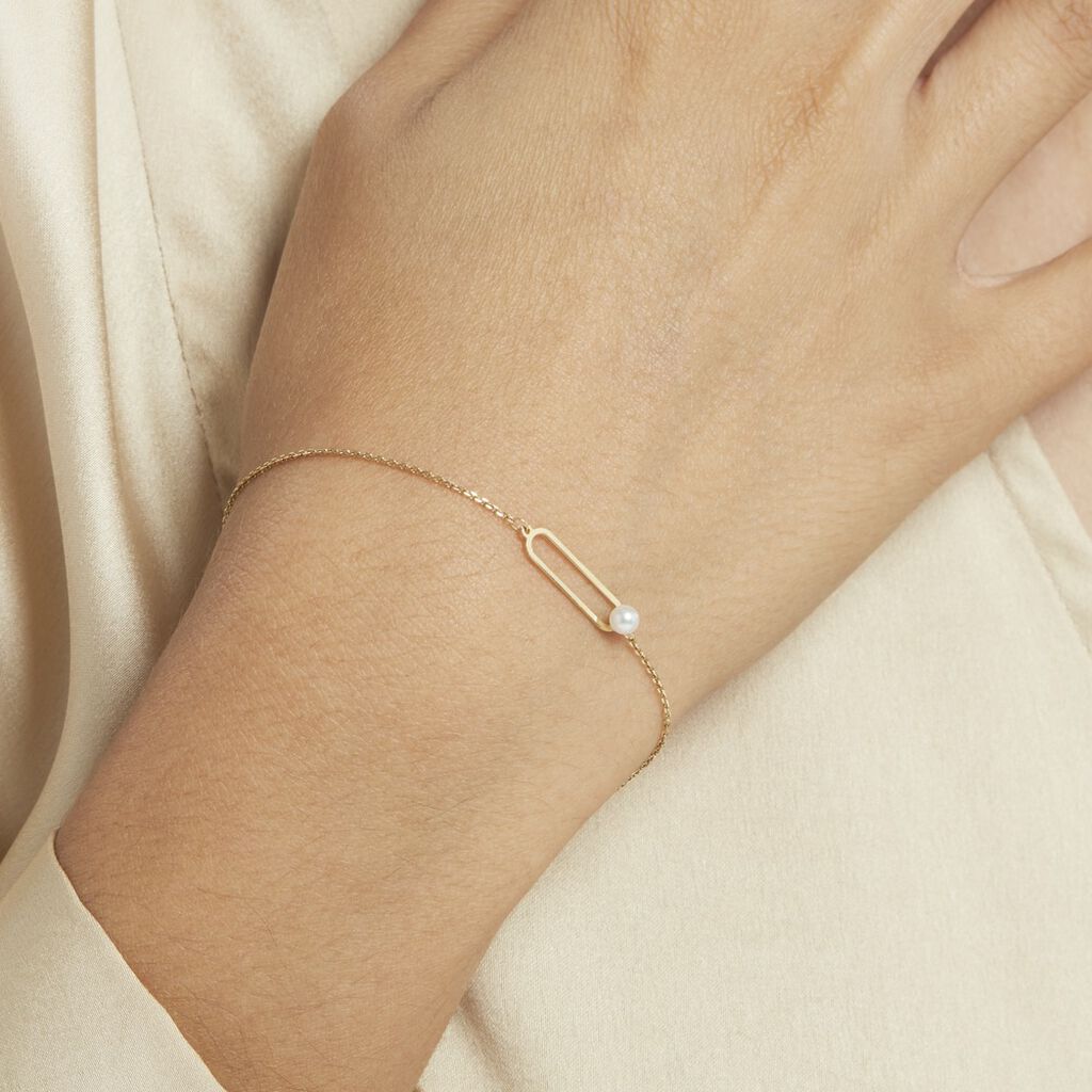Bracelet Or Jaune Lucasta Perle De Culture - Bracelets Femme | Histoire d’Or