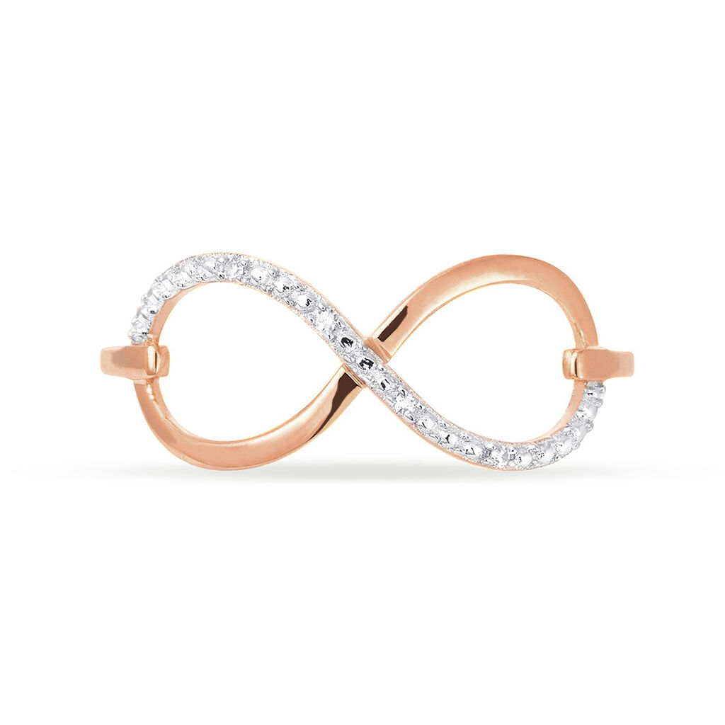 Bague Anais Or Rose Diamant - Bagues avec pierre Femme | Histoire d’Or