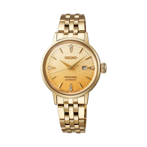 Montre Seiko Presage Cocktail Dor&eacute; - Montres Femme | Histoire d&rsquo;Or