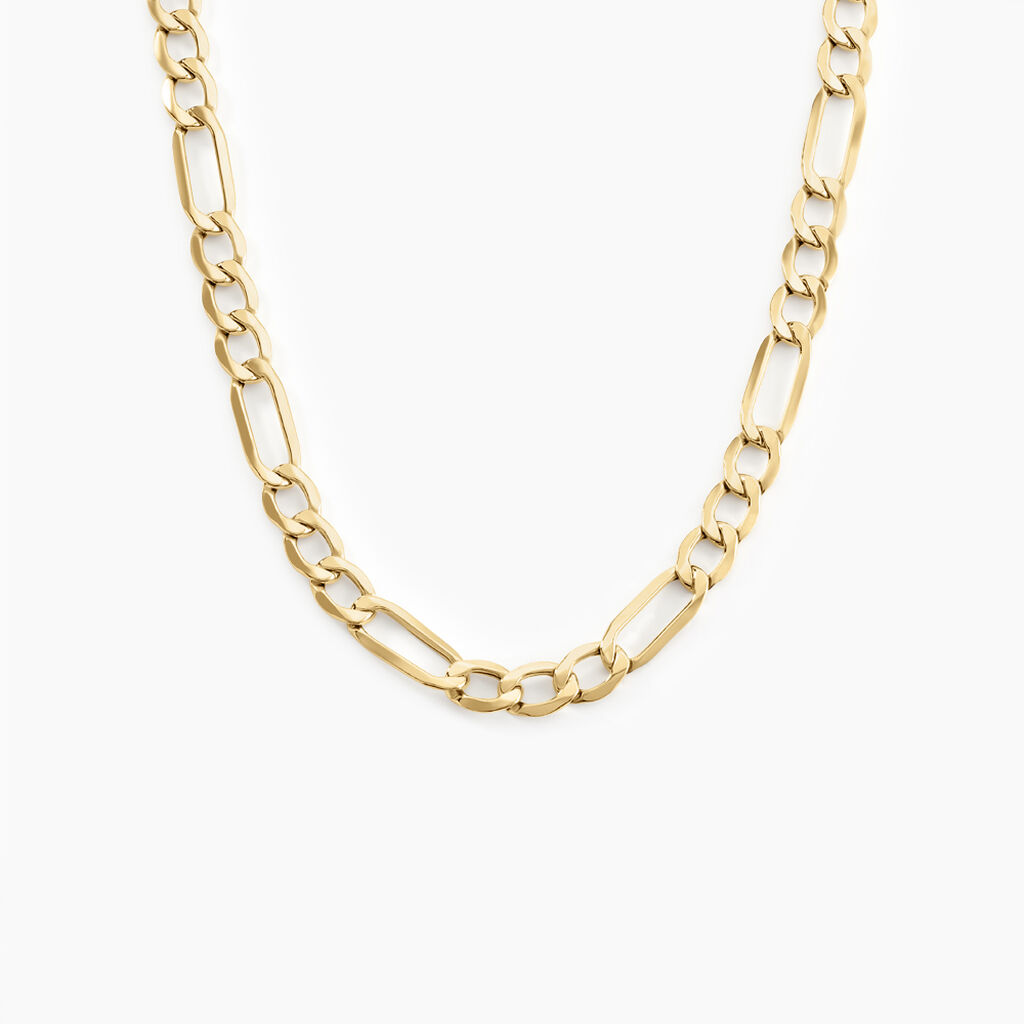 Cha&icirc;ne Cameo Maille Alternee 1/3 Or Jaune - Chaines Homme | Histoire d&rsquo;Or