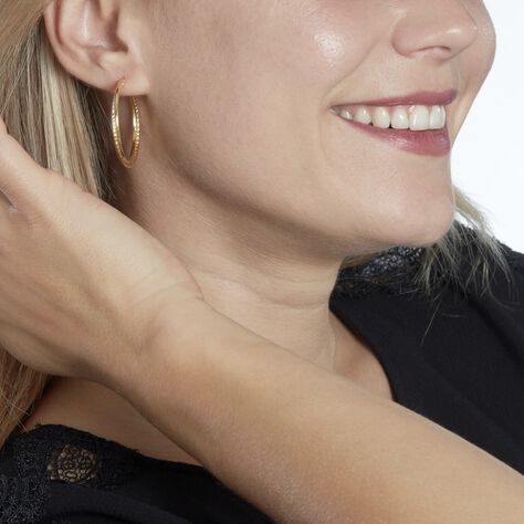 Créoles Maelia Or Jaune - Boucles d'oreilles créoles Femme | Histoire d’Or