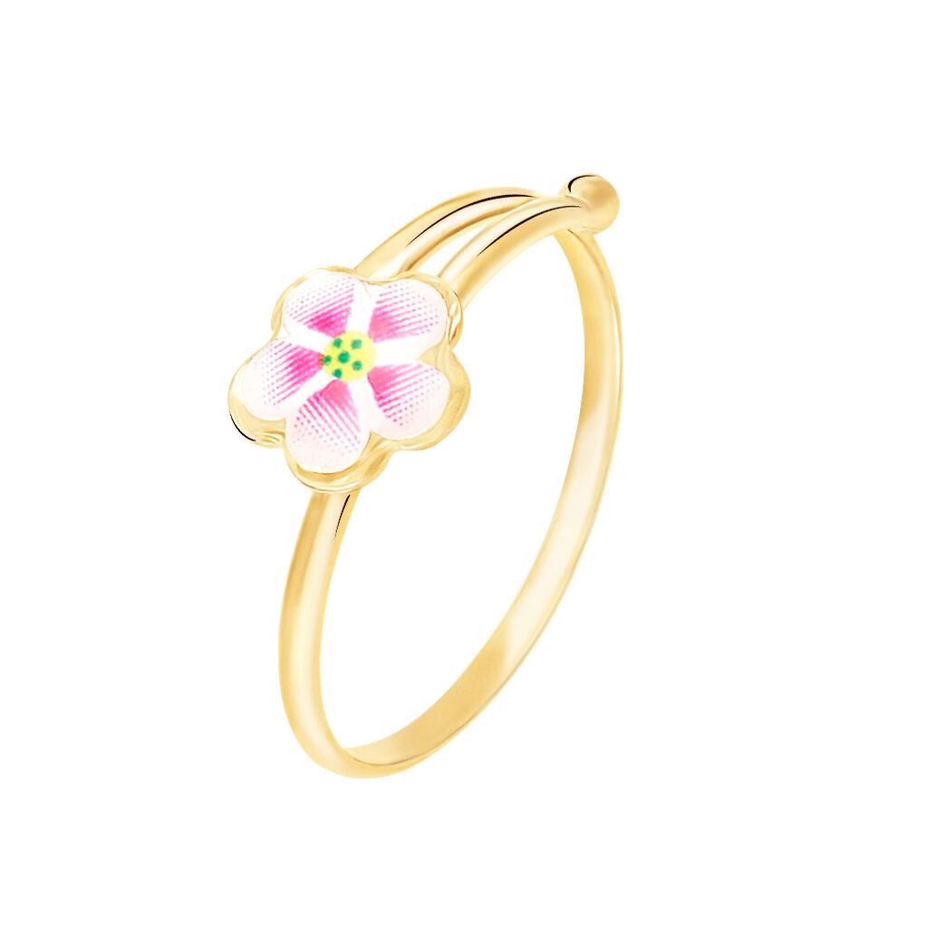 bague syna fleur or jaune