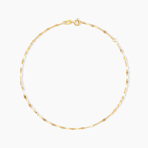 Cha&icirc;ne De Cheville Zaig Argent Dor&eacute; A L'Or 750/1000 - Cha&icirc;nes de cheville Femme | Histoire d&rsquo;Or