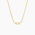 Collier Lucienne Argent Jaune Oxyde De Zirconium - Colliers Femme | Histoire d&rsquo;Or