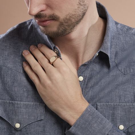 Chevalière Plaqué Or Jaune Nail - Chevalières Homme | Histoire d’Or