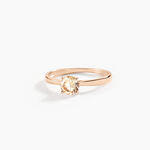 Bague Elyana Argent Rose Oxyde De Zirconium - Bagues solitaires Femme | Histoire d&rsquo;Or