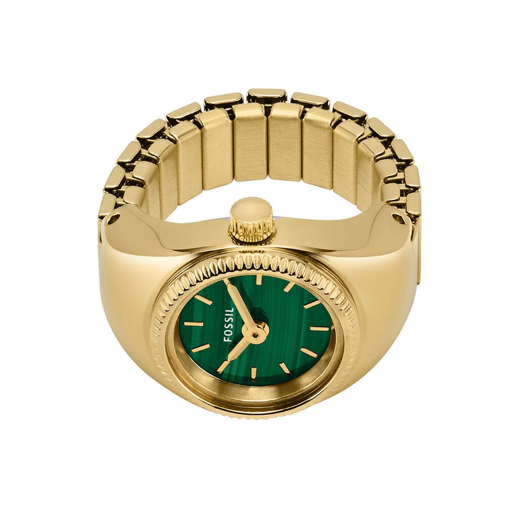 Montre Fossil Watch Ring Vert - Montres Femme | Histoire d&rsquo;Or
