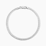 Bracelet Nuriaae Argent Blanc - Bracelets cha&icirc;ne Femme | Histoire d&rsquo;Or