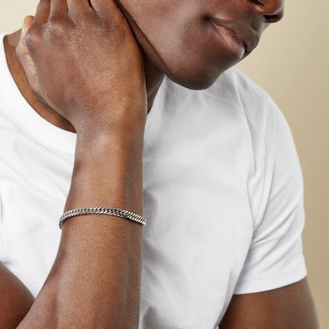 Bracelet Frederic Acier Blanc - Bracelets Homme | Histoire d’Or