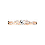 Bague Solitaire Livia Or Rose Diamant - Bagues solitaires Femme | Histoire d&rsquo;Or
