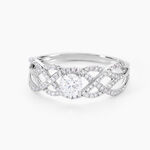 Bague Solitaire Kendra Or Blanc Diamant - Bagues solitaires Femme | Histoire d&rsquo;Or