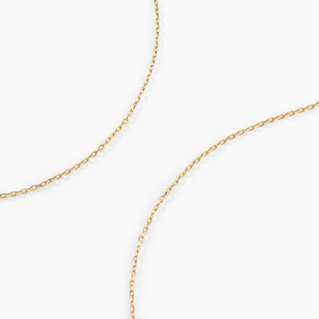 Cha&icirc;ne Igoa Maille For&ccedil;at Diamantee Or Jaune - Chaines Femme | Histoire d&rsquo;Or