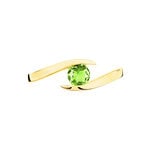 Bague Tiphaine Or Jaune P&eacute;ridot - Bagues solitaires Femme | Histoire d&rsquo;Or