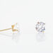Boucles D'oreilles Puces Eddie Or Jaune Oxyde De Zirconium - Clous d'oreilles Femme | Histoire d’Or