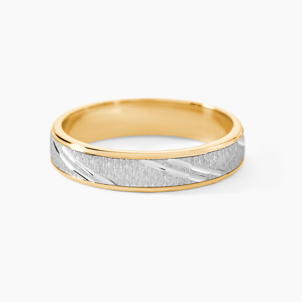 Alliance Ulysse Or Bicolore - Alliances 18 carats Unisex | Histoire d&rsquo;Or