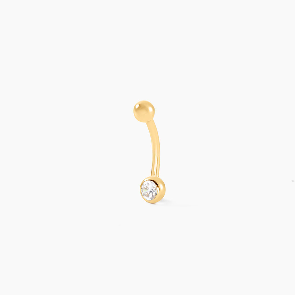 Piercing De Nombril Jan Or Jaune Oxyde De Zirconium - Bijoux Femme | Histoire d&rsquo;Or