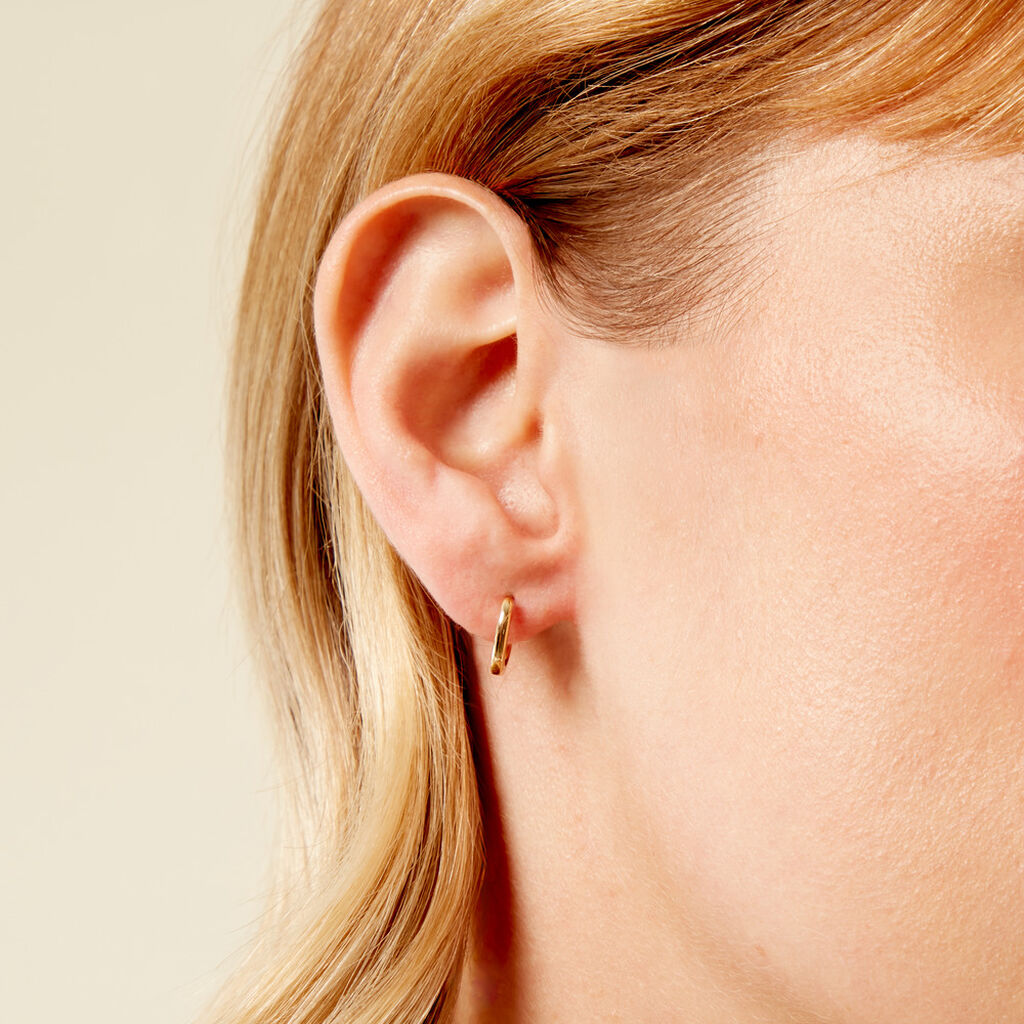 Créoles Comfort Or Jaune - Boucles d'oreilles créoles Femme | Histoire d’Or