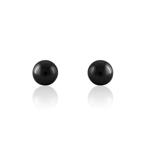 Boucles D'oreilles Puces Solene Argent Blanc Céramique - Boucles d'oreilles fantaisie Femme | Histoire d’Or