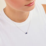 Collier Serafine Argent Blanc Lapis Lazuli Oxyde De Zirconium - Colliers pierre Femme | Histoire d&rsquo;Or