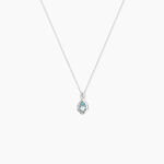 Collier Dalil Or Blanc Topaze Oxyde - Colliers Femme | Histoire d&rsquo;Or