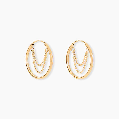 Créoles Bryson Or Jaune - Boucles d'oreilles créoles Femme | Histoire d’Or