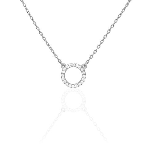 Collier Jaya Argent Blanc Oxyde De Zirconium - Colliers fantaisie Femme | Histoire d&rsquo;Or