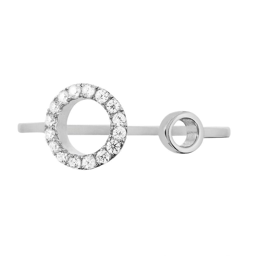 Bague Andria Argent Blanc Oxyde De Zirconium - Bagues avec pierre Femme | Histoire d’Or