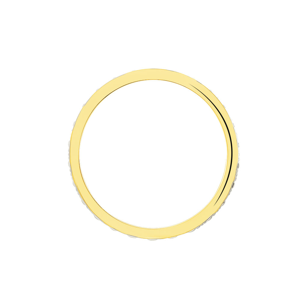 Alliance Venus Ruban Plat Or Bicolore - Alliances Femme | Histoire d’Or