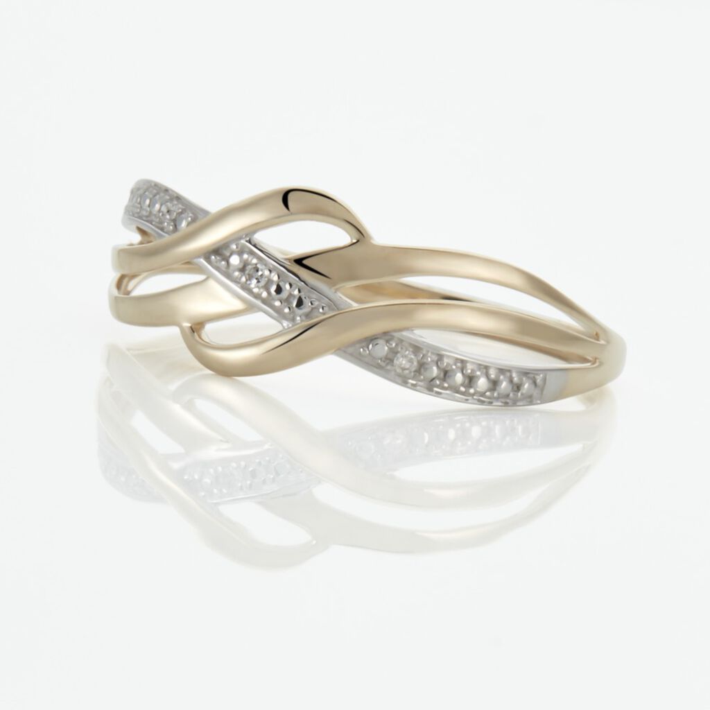 Bague Assa Or Jaune Diamants - Bijoux Femme | Histoire d&rsquo;Or