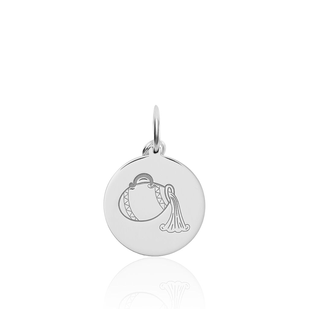 Pendentif Zodiaque Rond Argent Blanc - Pendentifs Zodiaque Famille | Histoire d’Or
