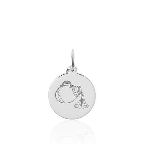 Pendentif Zodiaque Rond Argent Blanc - Pendentifs Zodiaque Famille | Histoire d’Or