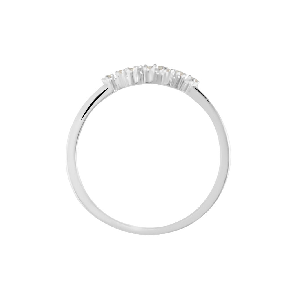 Bague Talna Or Blanc Diamant - Bagues avec pierre Femme | Histoire d’Or