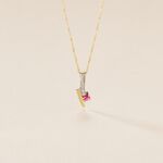 Pendentif Mahya Or Jaune Rubis - Pendentifs Femme | Histoire d&rsquo;Or