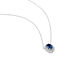 Collier Or Blanc Quintilla Topaze London Blue Et Oxydes - Colliers Femme | Histoire d’Or