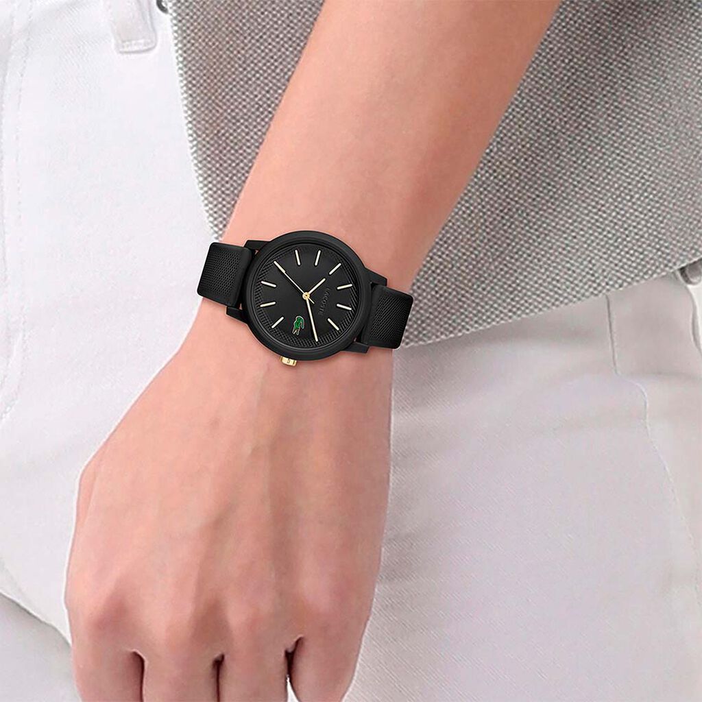 Montre Lacoste 12.12 Noir - Montres Femme | Histoire d’Or