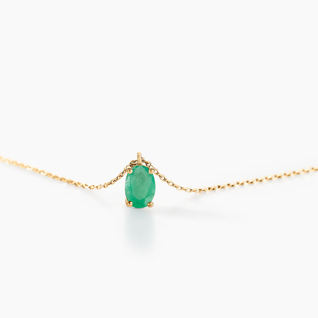Collier Ovale Or Jaune Emeraude - Colliers Femme | Histoire d’Or