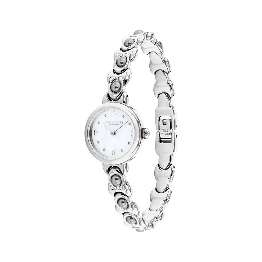 Montre Coach Iris Nacre Blanche - Montres Femme | Histoire d&rsquo;Or
